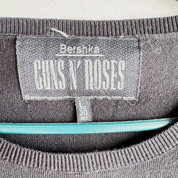 Berska Guns n Roses Motif Lightweight Top Sweater L - Picture 4 of 5